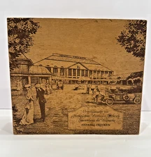 Vintage German Henkell Trocken collectible Wooden Wine Box Hinged Dovetail Joint