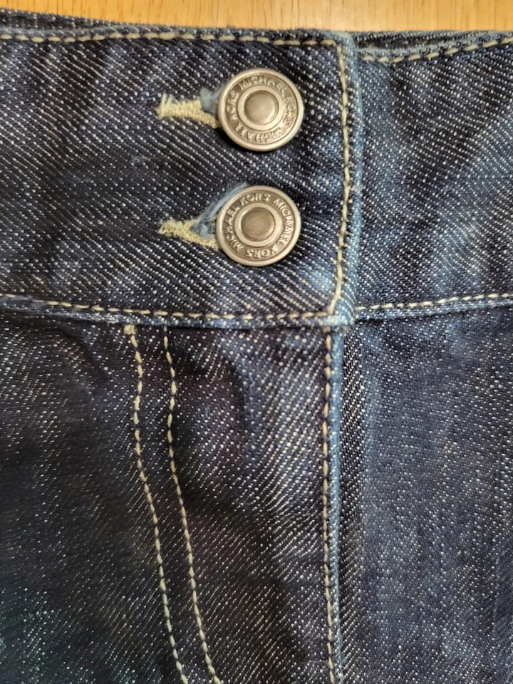 Falda midi con paneles vaqueros de la colección Michael Kors talla 6 Foto 4 de 4