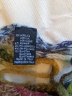 Multicolor Scarf Made In Italy Mohair 27% Artsy Frilly Knit — photo 2