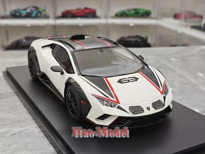 Topspeed 1:18 Lamborghini Huracán STO Resin Model Car Hobby Ornaments Gift White