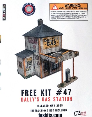 HO Scale FOS Scale Models Dally's Gas Station Building Kit #47 NEW