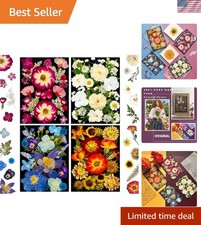 Pressed Dried Flowers for Resin Jewelry Nail Art Craft 92pcs Assorted Natural