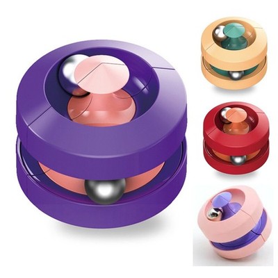 Interactive Rotating Loop Fidget Toy with Metal Beads Fit for ADHD & Focus Tasks