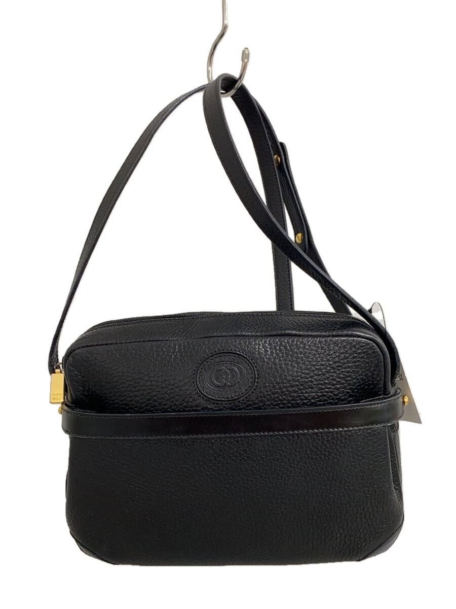 GUCCI Vintage Leather Shoulder Bag in Black 007.23.0017