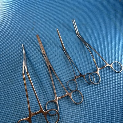 4 CardioVascular Instruments Specialty quality stainless steel. W.Lorenz, Codman