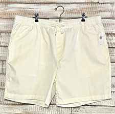 Old Navy Men Shorts XL Built In Flex Drawstring Waist Cream Off White Casual NWT