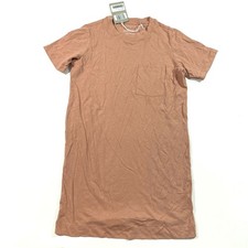 New Everlane Weekend Tee Shirt Dress Size XS Cameo Pink Short Sleeve