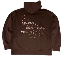 Ivan Cornejo Hoodie XL Brown Astronaut Coachella'25 Exclusive NEW *spots