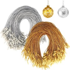 600Pcs Christmas Ornament Hooks, Ornament Hangers with Snap Ornament String f...