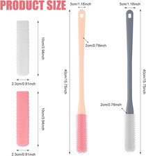 2pcs Toe Cleaning Brush, Long Handle Toe Seam Massage Brush Soft Shower Foot ...