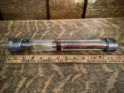 #ad Fuse Antique High Voltage Glass Copper Industrial Old Electric Steam Punk $120.00