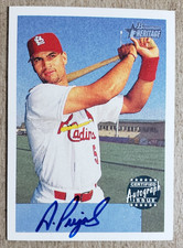 2002 Bowman Heritage Albert Pujols Auto St. Louis Cardinals Certified Autograph