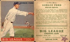 1933 GOUDEY BASEBALL CARD SET BREAK  3 - 240 REDEMPTION STAMP? ON BACK READ INFO