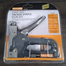 New Fasten Pro Tacker Staple Gun Kit-incl Staples, U-staples & Brad Nails