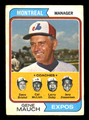 1974 TOPPS OPC O PEE CHEE BASEBALL #531 Gene Mauch MG VG-EX Montreal Expos