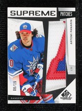 2023-24 Upper Deck SP Game Used Supreme 6/15 Artemi Panarin #SP-AP Patch hq5