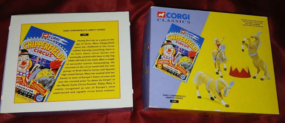 Vtg CORGI CLASSICS Chipperfield’s Circus Liberty Horses #31901 Cast Iron New NIB - Image 4 of 4