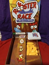 ROOSTER RACE High-Low Guessing Memory Family Card  Complete NO Instructions Vg