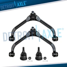 4pc Front Upper Control Arms & Lower Ball Joints for 2005 2006 2007 Jeep Liberty