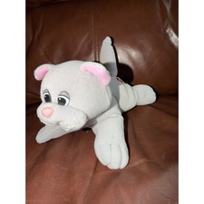 Vintage Tonka Pound Pur-ries Newborn Gray Cat Plush Heart Logo 1986 Retro Toy