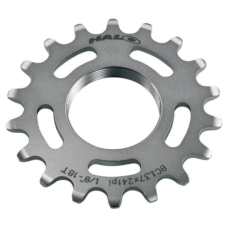 Halo 18T Fixed Cog - CNC Machined Steel Track Gear for 1/8'' Chain