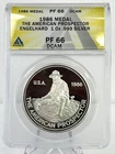 1986 Engelhard Proof American Prospector 1 Oz Silver ANACS PF66 DCAM