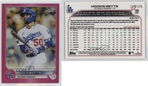 2022 Topps Chrome Magenta Refractor /399 Mookie Betts #100