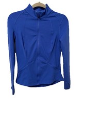 New 68 Spyder Royal Blue Womens Small Full Zip Long Sleeve Yoga Jacket YY12