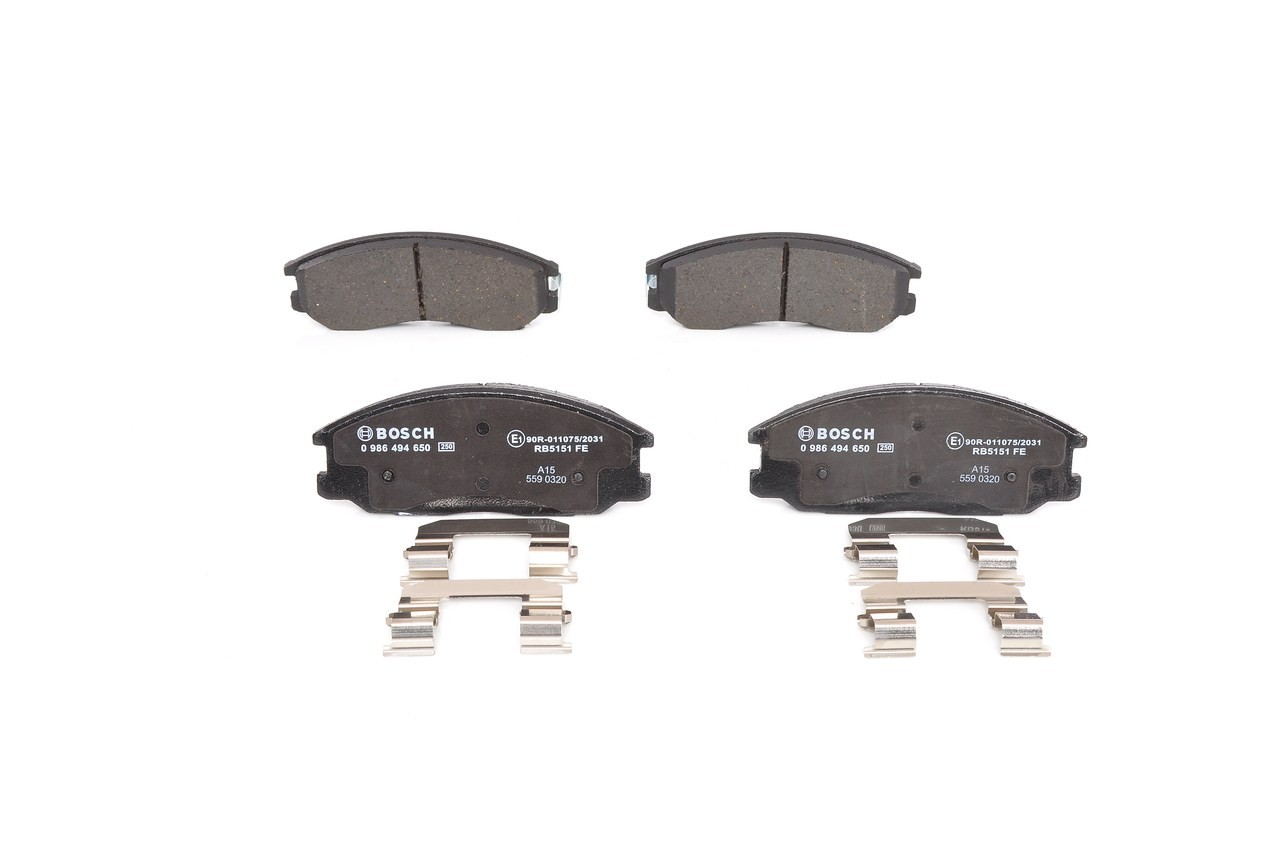 Front BOSCH-OE 0 986 494 650 Brake Pad Set, disc brake for HYUNDAI,SSANGYONG