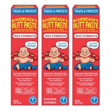 Boudreaux s Butt Paste Max Strength Diaper Rash Cream for Baby, Ointment With...