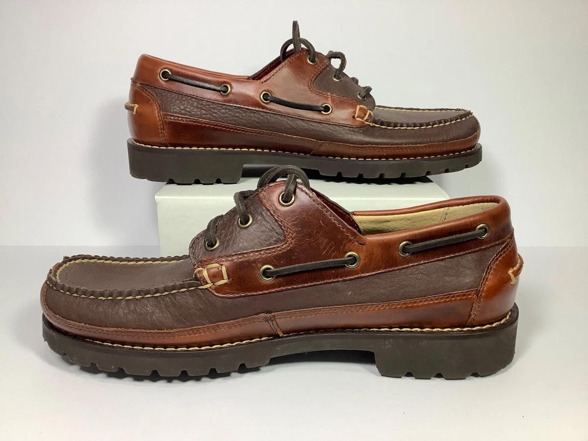 L.L.Bean Men\'s Bucksport Leather Vibram Shoes Plain Toe Size 9W EUC L.L. Bean W Boots for Men for Sale | Shop New & Used Men main image 2