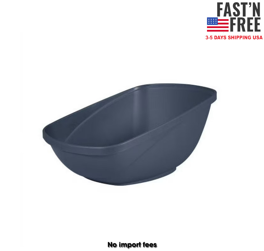 23" Plastic Cat Litter Pan, Jumbo - Xl, Blue