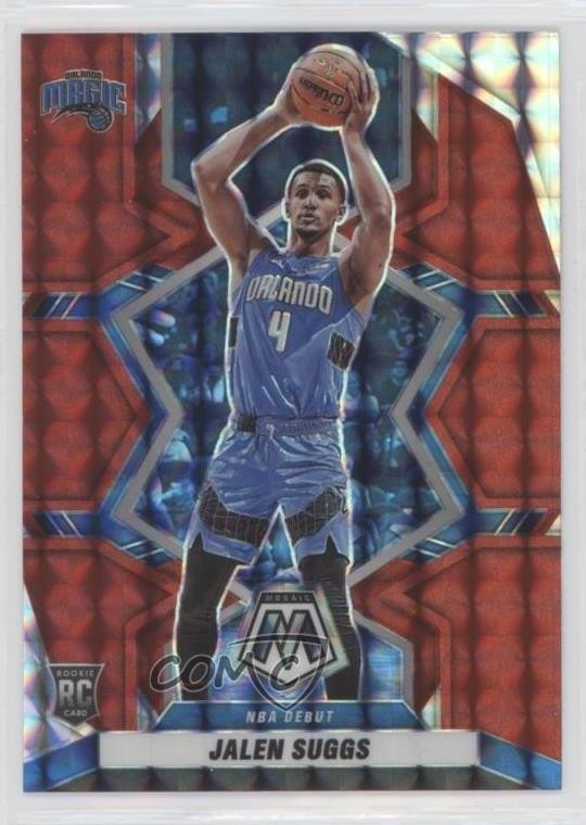 2021-22 Panini Mosaic NBA Debut Red Mosaic Prizm Jalen Suggs #266 Rookie RC 4g0