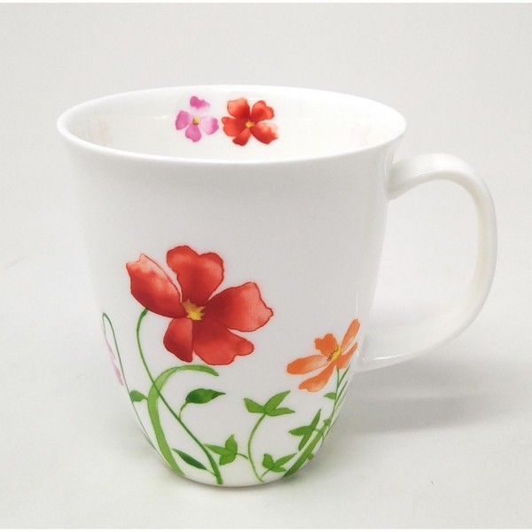 Becher, Tasse Lotta Blumen FüR 350Ml Weiß Bunt Bone China Porzellan Tealogic-image