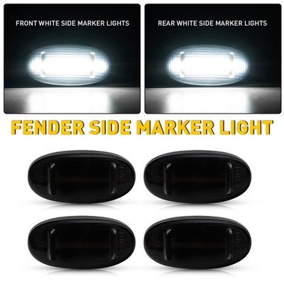 LED Side Marker Lights White For Ford F250 F350 F-550 Super Duty 2011 12-2022 EJ