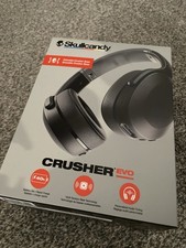 Skullcandy Crusher Evo Wireless Headphones, Adjustable Bass, 40h Battery, Black