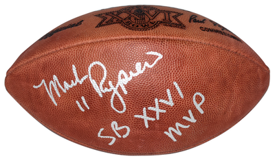 MARK RYPIEN SIGNED WASHINGTON REDSKINS WILSON SUPER BOWL 26 XXVI
