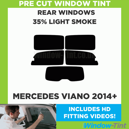 Pre Cut Window Tinting Film for Mercedes Viano 2014+ 35% Light Rear Tint Kit - Picture 2 of 10