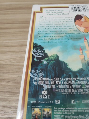 The Swan Princess - Mystery of the Enchanted Treasure VHS 2004 **SEALED NEW** - Picture 9 of 9