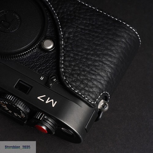 Fit For Leica M7 M4 M2 Genuine Leather Half Case Camera Body Case Cover Handmade - Picture 13 of 21