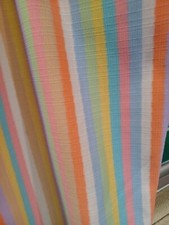 True VTG Mid-century 1960s 1970s Polyester Stripe Pull On Pants Clown L/XL MOD