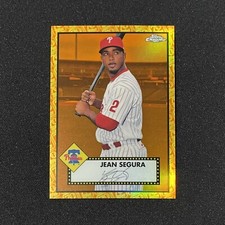 2021 Topps Chrome Platinum Jean Segura Orange Yellow 70th Refractor #275 /25