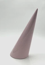 Postmodern 1986 JARU Pink Leaning Cone Obelisk Sculpture, Memphis Milano Era