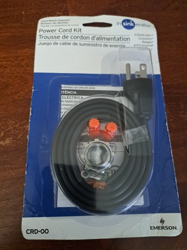 InSinkErator CRD-00 Power Cord Kit Pack of 1 Black. Damaged box - Picture 1 of 2
