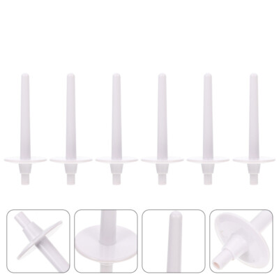 6Pcs Sewing Machine Spool Pin Floss Plastic Bobbins Winding Machine Spindle