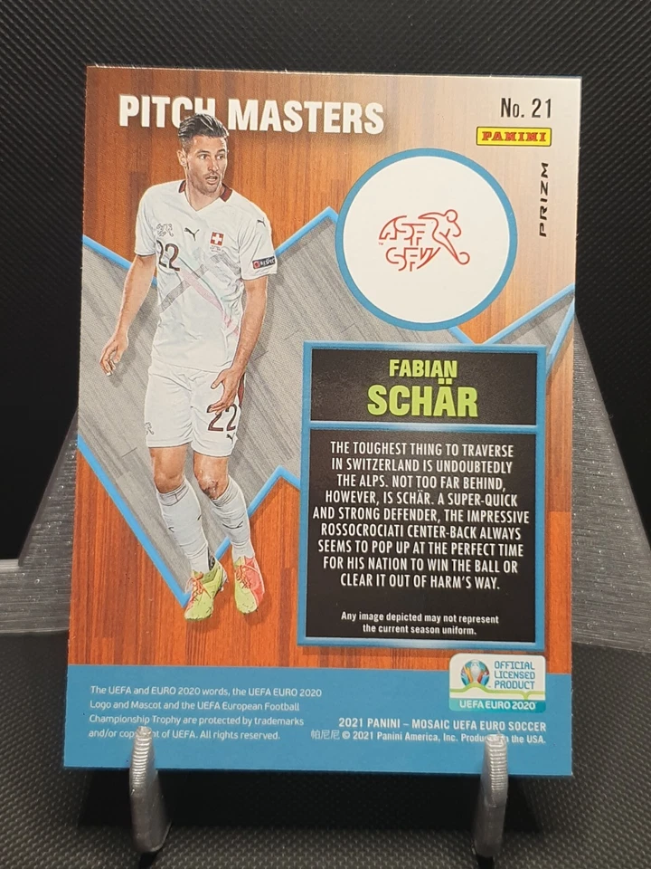 Panini 2020 Euro Mosaic Pitch Masters Mosaic Fabian Schar Switzerland #21 - Image 2 of 2