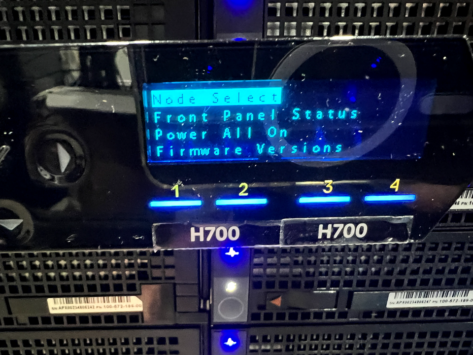 Dell EMC PowerScale H700-4U- 4 Node System, good battery risers. See ...