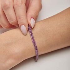 Bracciali di bigiotteria tennis rose di pietra principale zircone | Acquisti Online su
