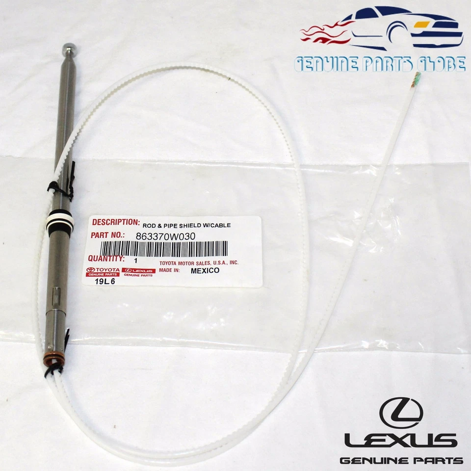 NUEVO LEXUS 99-03 RX300 GENUINO OEM MÁSTIL DE ANTENA CON CABLE 86337-0W030 Foto 3 de 3