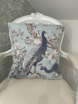 Handgefertigter Kissenbezug mit Umschlag in Laura Ashley Belvedere Duck Egg verschiedene Größen